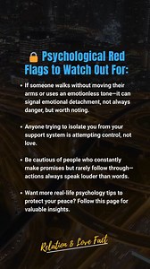 108K views · 995 reactions | Psychology red flags | Relation & Love Fact | Facebook
