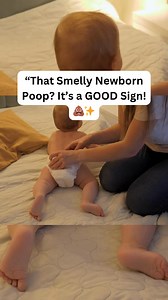 That Smelly Newborn Poop? It’s a GOOD Sign! 💩✨” 👃 “Ugh, what is that smell?” ➡️ It’s actually your baby’s healthy gut bacteria doing their job! That funky odor = digestion in progress and your little one’s microbiome developing just right. 🌱 💡 Breastfed baby poop may smell a bit sweet, while formula-fed poop can have a stronger odor — both are normal! So next time you’re changing that diaper, take a deep breath (well, maybe not too deep 😅) — and smile knowing your baby’s gut is thriving. ❤️