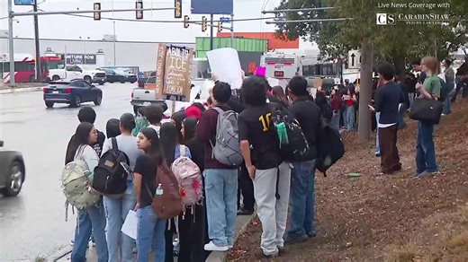 WE’RE LIVE at Holmes High School where students are protesting immigration enforcement | News 4 San Antonio