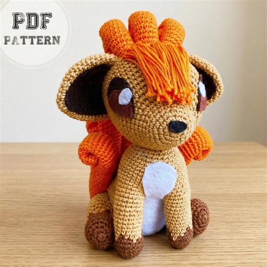 Vulpix Crochet Pattern PDF / Pokemon Plush Snuggle Series / Fox Crochet - Etsy