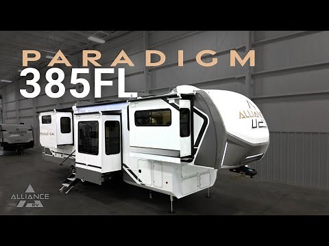 Meet the 2025 Paradigm 385FL: A 41'4" Family-Friendly Fifth Wheel Under 14,600 lbs!