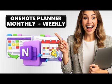 Use ONENOTE Effectively - Add Monthly + Weekly Calendar to a Page