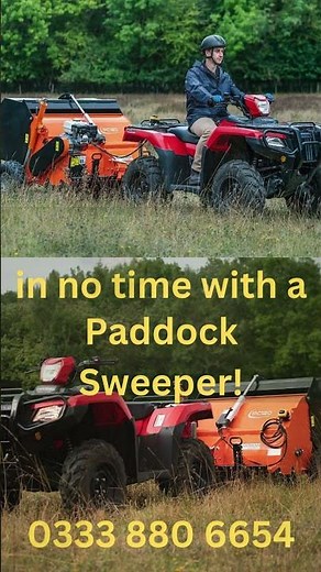Clean Your Paddocks Faster with a Powerful Paddock Sweeper!