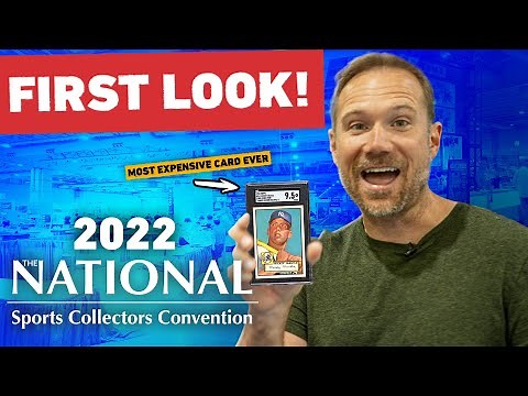 This is a $10 MILLION DOLLAR CARD?! 😱 First Look at the 2022 National Show Floor! 👀