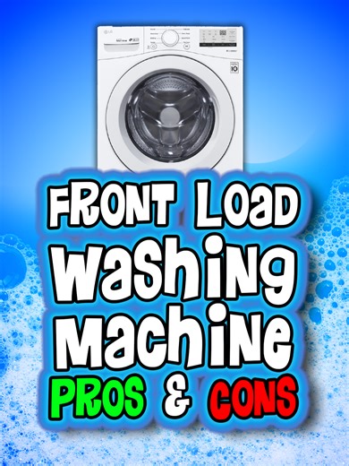 Despite misguided biases against front load washing machines (often due to the washing machine either being installed incorrectly or used and maintained incorrectly) being common in the U.S., scientific studies (and the rest of the developed world) agree--front load washing machines clean better than top load washing machines. The biggest downside to them is the higher upfront cost (due to the design requiring more parts), which is often the deciding factor in which style to purchase. #laundry #