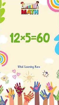 12 का पहाड़ा | 12’s Table | Multiplication Table of 12 | Easy Maths for Kids