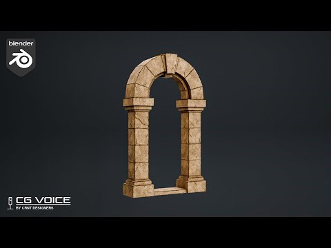 how to model this Ancient Stone Arch in blender _ blender modeling