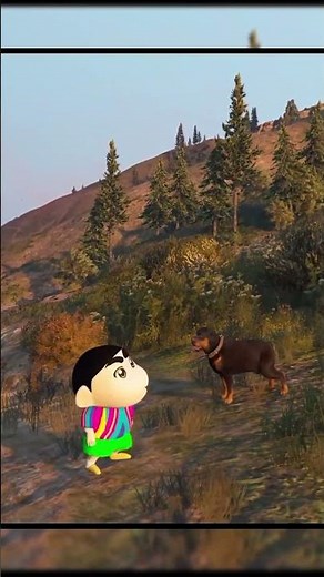 fire rocks raining on 😂 Shinchan #gta5 #shorts
