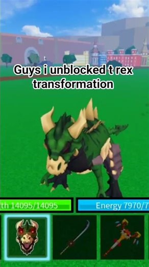 guys i unlocked t rex transformation in 1 day😎😎