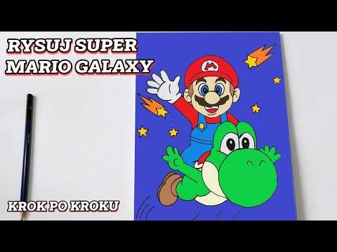 Jak narysować Super Mario Galaxy – Prosty poradnik ilustracji (Creative & Original)