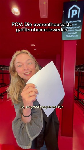 POV: die ene overenthousiaste garderobemedewerker