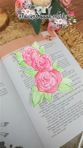 DIY flower book mark design ideas 😌🌷||how to make easy book mark ||#shorts #bookmark #diy