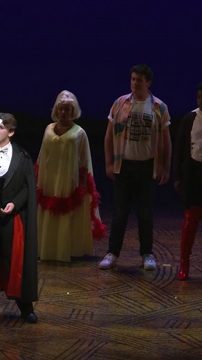 Christian Strong performs as Lola from Kinky Boots in a character medley at the 2023 Jimmy Awards.
