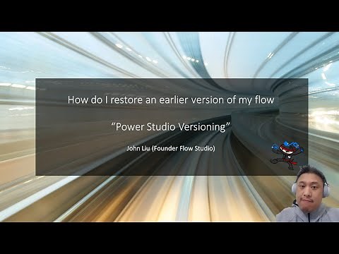 How do I restore an earlier version of my flow (Power Automate)