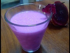 Pink dragon fruit shake recipe