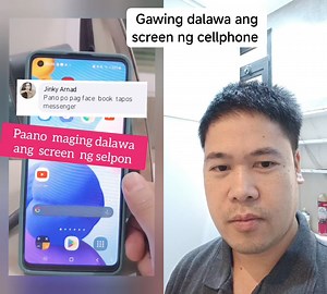 Gawing dalawa ang screen ng cellphone Credit sa May-Ari #splitscreen #Dualscreen #remix #paano | Frederick N. Pantoja