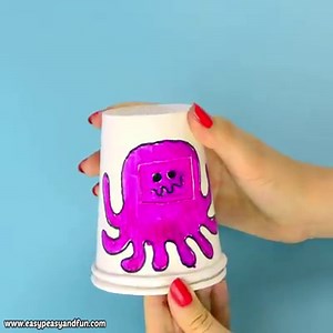 639K views · 15K shares | Paper Cup Emotions Octopus Craft <3 https://www.easypeasyandfun.com/paper-cup-octopus/ | Easy Peasy and Fun | Facebook