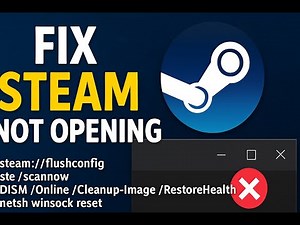 Fix Steam Not Opening on Windows (Real Working 2025 Solution)