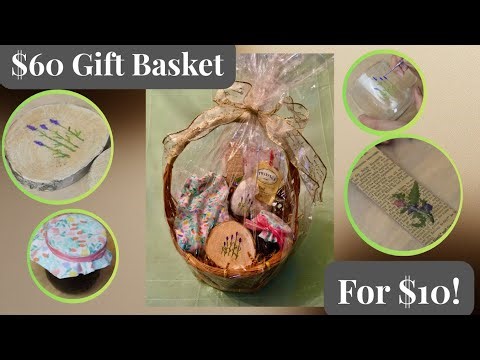 MAKE a $60 LUXURY GIFT BASKET for ONLY $10 (Dollar Store & Thrifting Challenge)