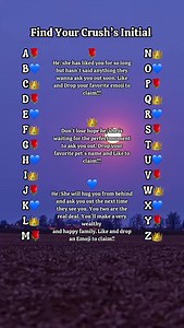 Find Your Crush’s Initial #reels #initial #tips | Lovers Game