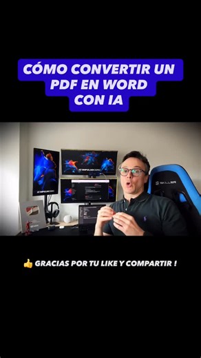 Pablo Martínez on Instagram: "👍 Cómo CONVERTIR PDF a WORD con IA (100% EDITABLE) #pdf #word #ia"