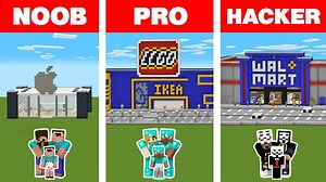 68K views · 2.9K reactions | Minecraft Noob vs Pro vs Hacker Family Shop House Build Challenge Animation | GW MASUM | Facebook