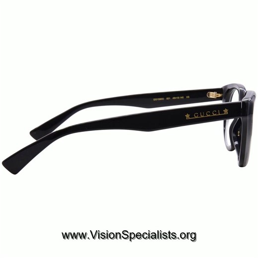 Gucci GG1590O Eyeglasses Womens Full Rim Round Shape Black001