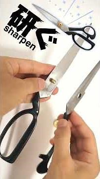 how to sharpen sewing scissors I was able to sharpen at home #short