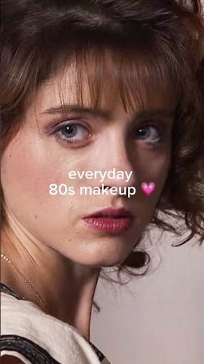 everyday 80s makeup #80smakeup #vintagemakeup #strangerthings #retrobeauty #drugstoremakeup