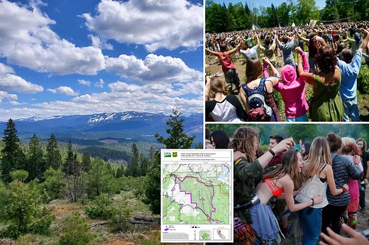 Hundreds of modern-day hippies known as ‘Rainbow Family’  ordered to leave California forest — or face fines