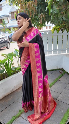 Saree | Salwar - ONLINE ETHNIC WEAR STORE on Instagram: "Product Code: 0503255 Price: ₹20,600 Type: Pure Banarasi Crepe Silk Saree Description: A luxurious pure Banarasi crepe silk saree adorned with multiple color borders, seamlessly blending tradition with elegance. The smooth, flowing texture of crepe silk offers a graceful drape, while the vibrant borders add a striking contrast — perfect for weddings, receptions, or festive occasions. A timeless piece for the modern woman who cherishes heri