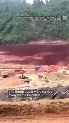 Huge mudslide sweeps over mine as workers flee | #mudslide