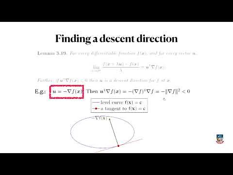 Gradient descent: steepest descent