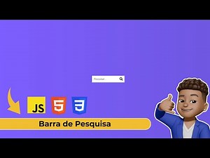 Projeto JavaScript: Barra de Pesquisa (Desenvolvimento Web com JavaScript, HTML, e CSS)
