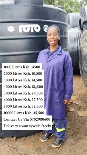 Why our Tanks? ✔ Food-grade, odorless...double layered. ✔ 12-year warranty ✔ Affordable & durable ✔ Delivered countrywide in 24, Hours ✔ Low maintenance 📲 Shop today:0702980600 Call us today and place your orders.#hardwaretools #nakurucity032gossipclub #trustedforgenerations #jenga #likonitiktokers #qatartiktokers🇶🇦🇵🇭proudofw #nakurucity #waterlivewallpaper #bussinesproposal #kentanks #fyppppppppppppppppppppppp #chan2025 #kenyansinqatar🇶🇦🇶🇦🇰🇪🇰🇪 #ribBaBa