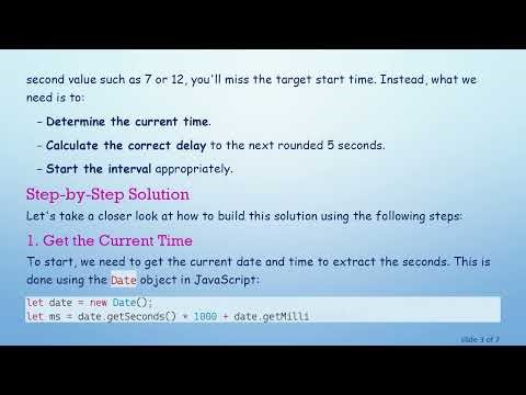How to Run a Javascript Timer at Every "ROUND" x Seconds
