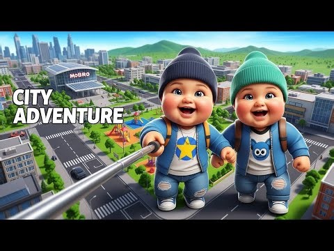 Twin Babies Explore Roblox City 🏙 | Ai Baby vlog