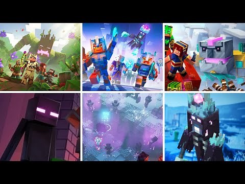 Minecraft Dungeons - ALL DLC BOSSES (Nintendo Switch)