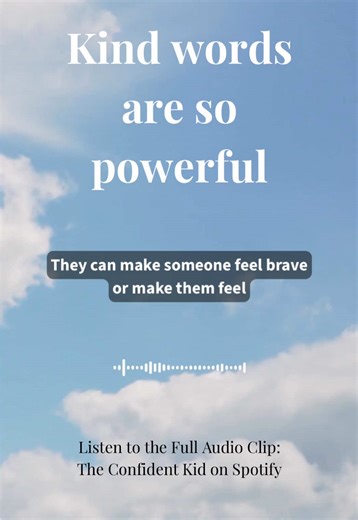 Teaching kids that kind words are powerful is one of the most important lessons we can give them. Small words like “thank you,” “you’re a good friend,” or “I’m glad you’re here” can make a big difference in someone’s day. This short lesson comes from The Confident Kid Podcast, where we help kids learn confidence, kindness, and emotional skills. 🎧 Follow for more lessons for kids. #teachkindness #raisingkindkids #kidsconfidence #parentingadvice #kidsmindset