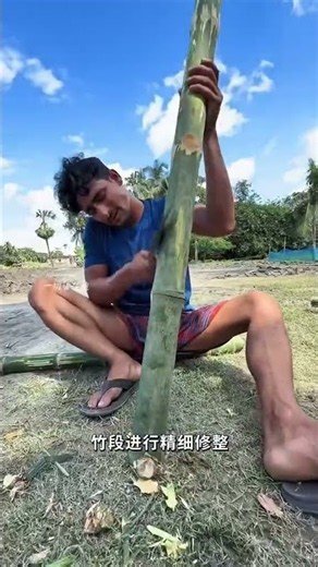 Craftsman builds a bamboo lounge chair, incredible folk craftsmanship #Handskills #Handmade #Craf...