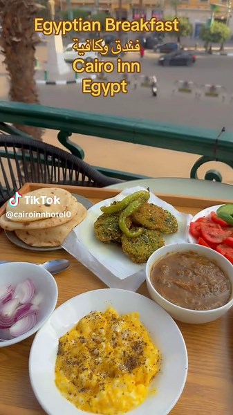 Authentic Egyptian Breakfast at Cairo Inn Cafe in Downtown Cairo