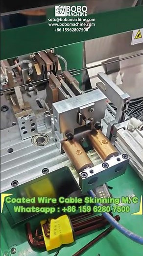 Coated Wire Cable Skinning And Cutting Machine