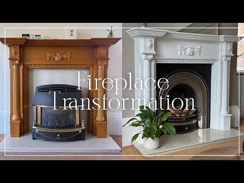 DIY Cast Iron Fireplace - Living room transformation Part 1