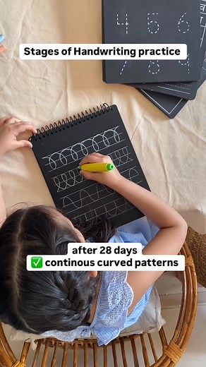 ✨ Scribble → Trace → Write → Shine! ✨ Every parent loves watching their little one grow — and with our Prewriting Chalkboard Book, you’ll see their progress right before your eyes. 👀💚 🎬 In this video: 🖐 Stage 1: Big chalk scribbles (motor control fun!) 🔤 Stage 2: Tracing simple lines & curves 💪 Stage 3: Practicing shapes and patterns ⭐ Stage 4: Writing letters with confidence! Each page is wipeable and reusable, so your toddler can try again and again — building skills through joyful repet