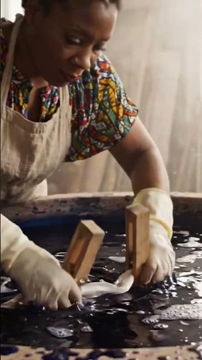 The Magic of Indigo: Traditional Resist Dyeing 🎨 #textileindustry