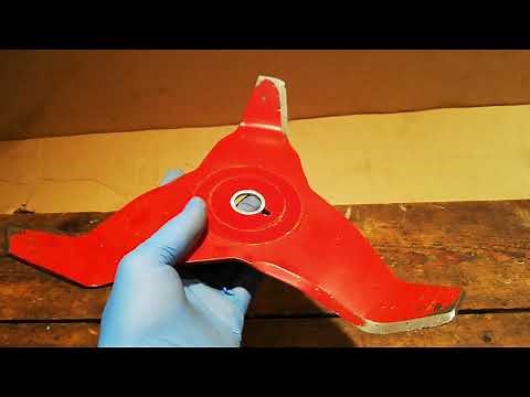 How To SHARPEN A BRUSH CUTTER Blade