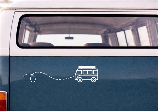 Camper Van Decal • Vinyl Sticker --art.42-- - Etsy