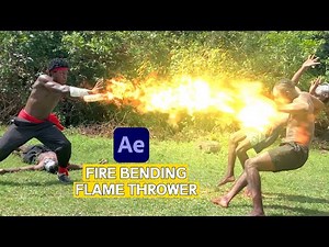 Avatar fire bending & flame Thrower Effect After Effect Tutorial