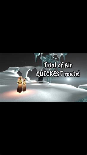 Quickest Route in Trial of Air for Sky Children