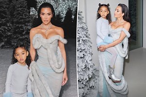 Chicago West is mom Kim Kardashian's 'twin' in new family photos from Christmas Eve bash